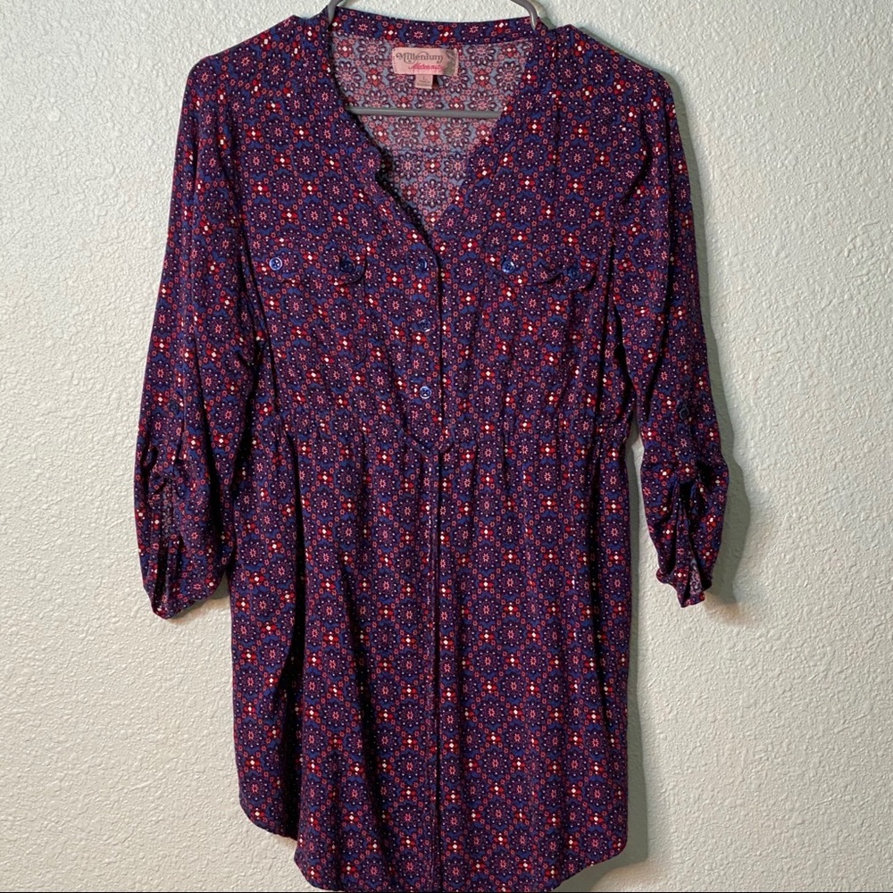 💜💜 Millennium Maternity Top 100% Rayon Size L